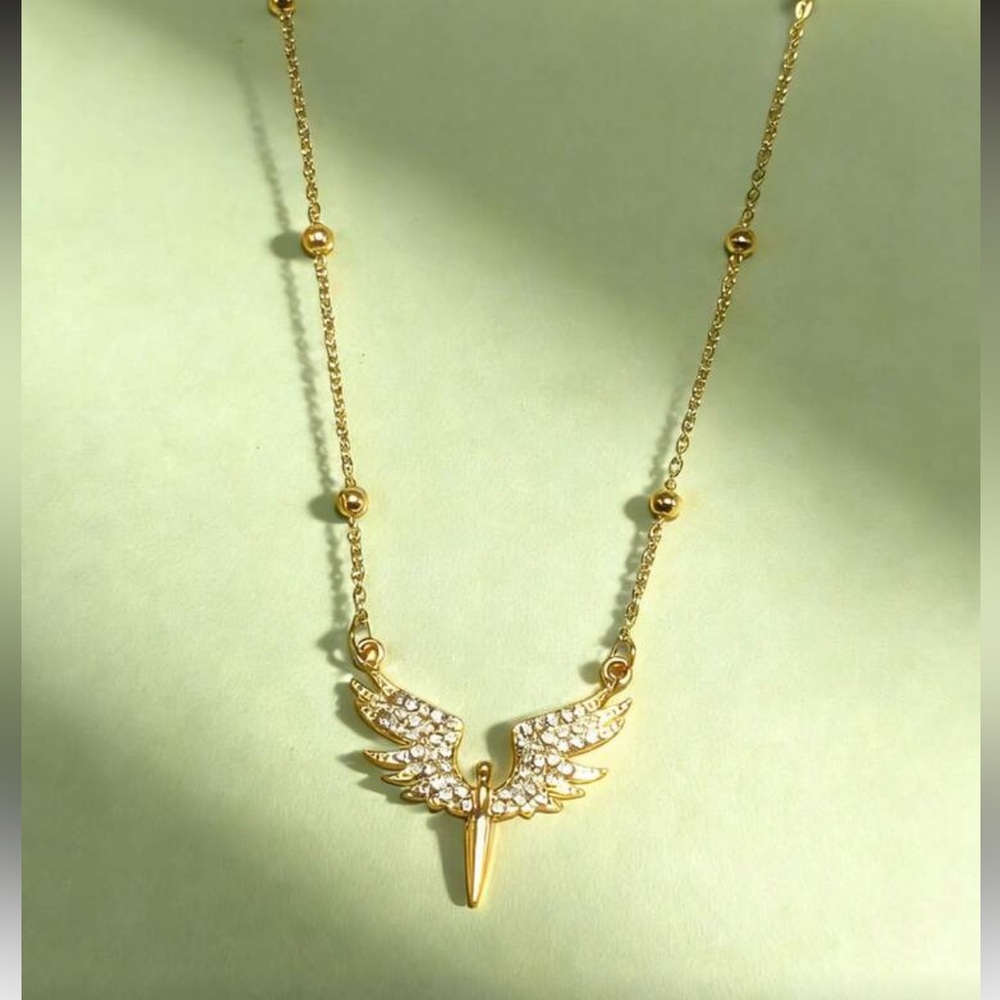 Gold Angel Wing Body Chain R228 - Picture 2 of 2